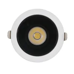 SPOT MIRA EMBUTIR 7W 2700K REDONDO ÂNG. 24º 700 LÚMENS IP20 BIVOLT PRETO/BRANCO REF. 7152 Gaya