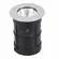 Embutido de Solo Chao Led Cob Redondo Externo 4W 3000K Cromado/Preto Bivolt Gaya