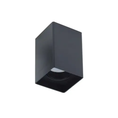 Spot De Sobrepor Loch Ar70 Gu10 Quadrado Preto Nordecor