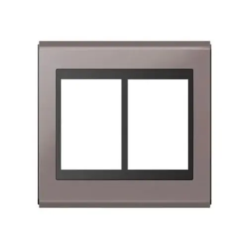 Placa 4X4 6 Posicoes Concept Preto/ Champanhe