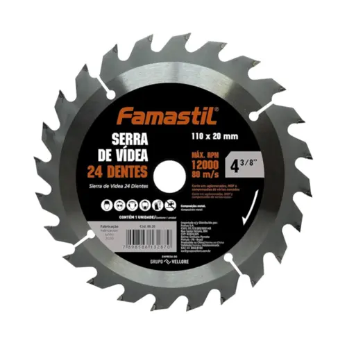 Serra Videa 4.3/8- 24d.110X20MM Famastil