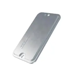 Placa Injetada Cega 1/2" 3/4" s/Pintura Aluminio Wetzel