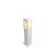 Balizador Fael E27 Branco 30x8x11cm Vidro Jateado Femarte
