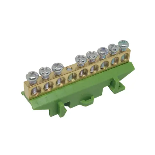 Barra Terra p/ Quadro Distribuicao BRT01 8 Polos Verde Weg