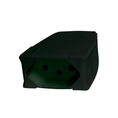 Plug Prolongador femea 2P+T 10A Preto Legrand