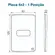 Placa 4X2 1 Pos Compose Branco Weg
