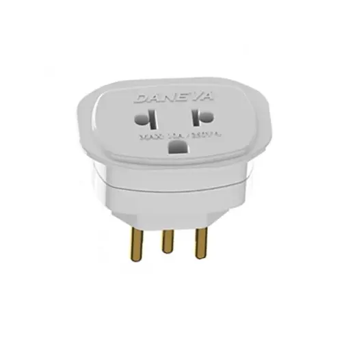 Adaptador Universal 2P+T 10A 250V Branco