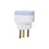 Adaptador Pino Chato 2P+T 10A 250V Branco
