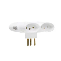 Adaptador Benjamin 4 Tomadas 2P+T 10A Branco