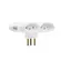 Adaptador Benjamin 4 Tomadas 2P+T 10A Branco
