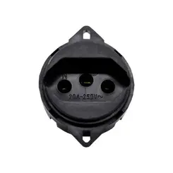 Tomada Klin Red Piso 2P+T 20A / 250V Preto Weg