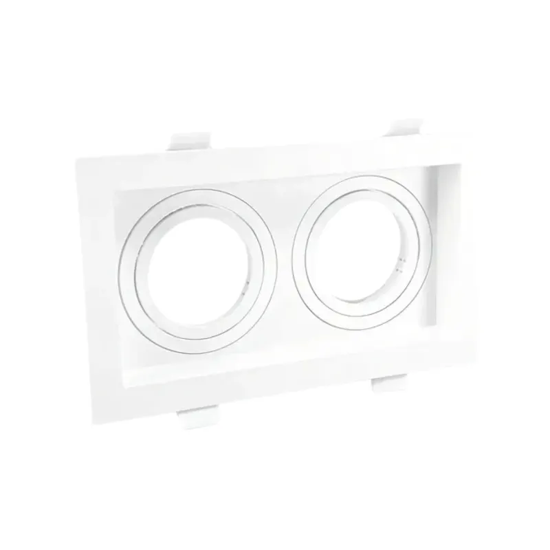 Embutido Multi Dupla Face Recuada 2X MR11 GU10 70x125x35mm Branco Save Energy