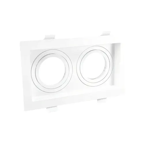 Embutido Multi Dupla Face Recuada 2X MR11 GU10 70x125x35mm Branco Save Energy