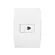 Conjunto Modulo 1 Tomada Rj11 4x2 Branco Ilus Soprano