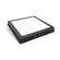 Plafon Led Sobrepor quadrado 24W 3000k 1800LM Preto Lumanti