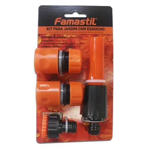 Kit Para Jardim com Esguicho E Engate Famastil