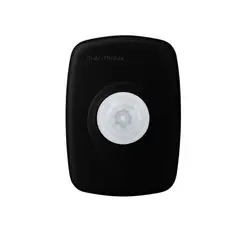 Sensor de Presenca Interno 180° 6 Funçoes C/ Fotocelula Preto Qualitronix