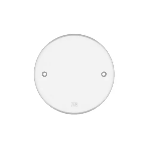 Placa Redonda Cega 4" Klin Branca