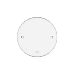 Placa Redonda Cega 4" Klin Branca