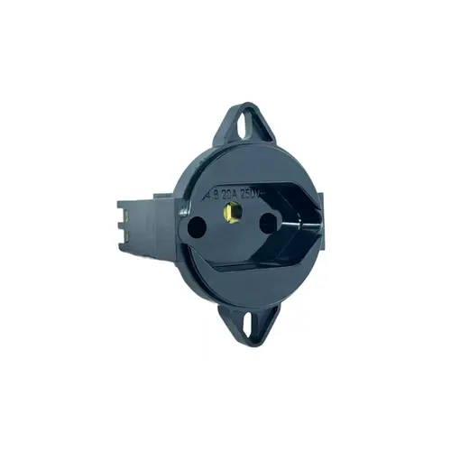 Tomada Klin Red Piso 2P+T 10A / 250V Preto Weg