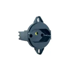 Tomada Klin Red Piso 2P+T 10A / 250V Preto Weg