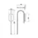 Arandela Hook 550X175X100Mm Led 11,75W 810Lm 3000K Bivolt Bt Bt 1xG9 Usina