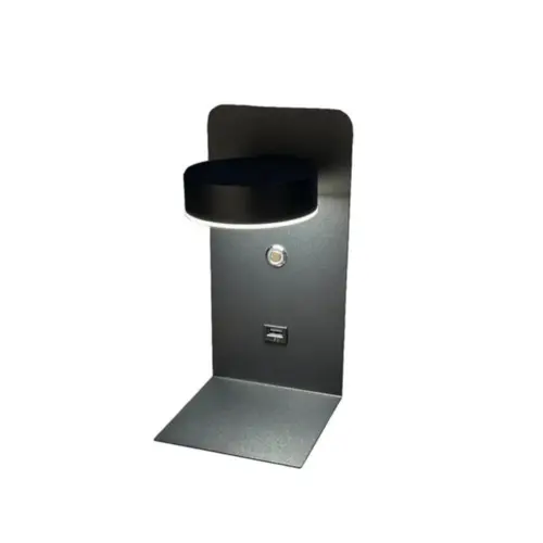 Arandela Ato 120X235Mm Led 8W 3000K 520Lm Bivolt Preto Usina
