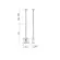 Pendente Dallas 130X38X460Mm 2xMr16 Bt Bt 1Br Usina