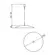 Pendente Disco 1xE27 500X60Mm Pt Pt 1Preto Usina