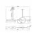 Pendente Compass 1210X352X120Mm Led 25W 3000K Bivolt Pt Dr Usina
