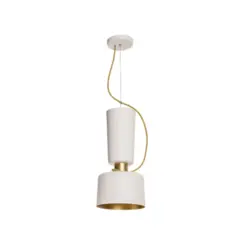 Pendente Cacharrel Ø125X380Mm 1xE27 Bt Bt 1Br Usina