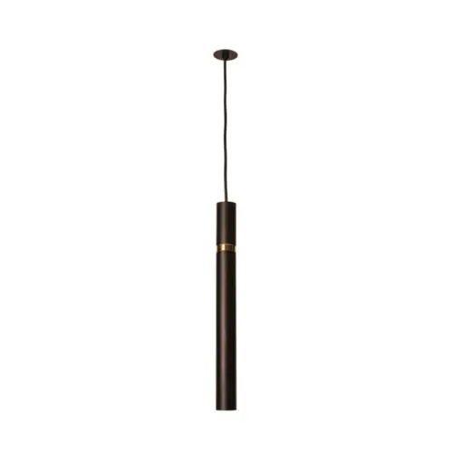 Pendente Filetto Ø57X300Mm 1xMr16 Bt Pt 1Br Usina