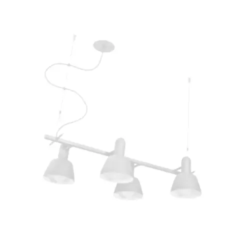 Pendente Frida 4xE27 180X364X780Mm Bt Bt 1Branco Usina