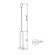 Pendente Drop 120X418Mm 1xG9 Bt Bt 1Br Usina