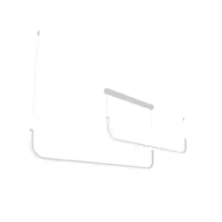 Pendente Hook Duplo Indireta 1500X32X325Mm Led 30W 2050Lm 3000K Bivolt Bt Bt 1Cr Usina