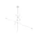 Pendente Cross 870X960X1540Mm Led 15W 780Lm 3000K 127V Bt Bt 1Cr Usina