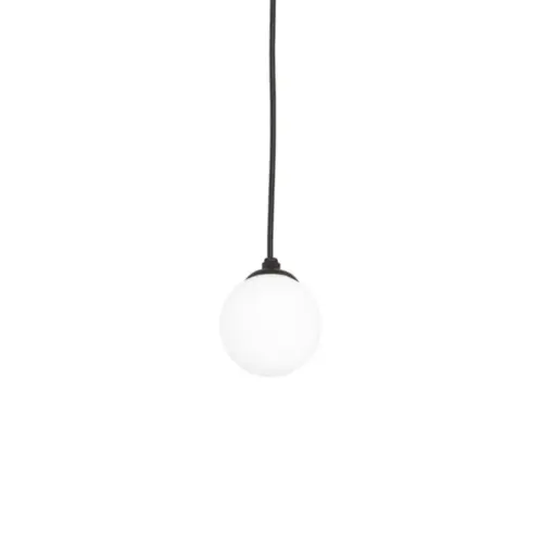 Pendente Glob 1xG9 Ø80X80X100Mm Canopla Ø110X15Mm Pt Pt Fc 1Pt Usina