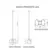 Pendente Leia 2xG9 120X190X120Mm Bt Bt Fc 1Br Usina