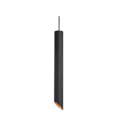 Pendente Flauta Ø38X300Mm 1xMr11 Pt Bt 1Pt Usina