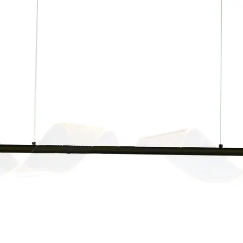 Pendente Spin 900X90X150Mm Led 8W 500Lm 3000K Bivolt Preto Usina