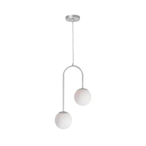 Pendente Pendulo 270X120X1340Mm 2xG9 Bt Bt Fc 1Branco Usina
