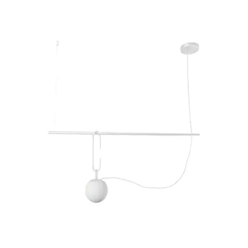 Pendente Quiron Ø140X400Mm 1xG45 Bt Bt Fc 1Branco Usina