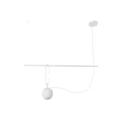 Pendente Quiron Ø140X400Mm 1xG45 Bt Bt Fc 1Branco Usina