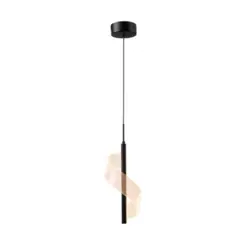 Pendente Symphony 380X140Mm Led 4W 260Lm 3000K Bivolt Preto Usina