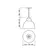 Pendente Tron 400X370Mm 1xE27 Pr-F Bt 1Br Usina