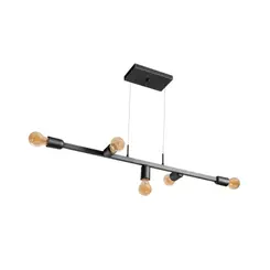 Pendente Tazza 155X1050X100Mm 7xE27 Pt Pt 1Preto Usina