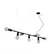 Pendente Tazza 155X1050X100Mm 7xE27 Pt Pt 1Preto Usina
