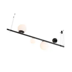 Pendente Organic 450X1500Mm 3xG9 Pt Pt 1Pt Usina