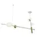 Pendente Viva 900X178X467Mm Led 20W 1040M 3000K 127V Bt Bt Fc 1Br Usina