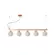 Pendente Queens 140X1000X240Mm 5xG45 Bt Bt Fc 1Branco Usina